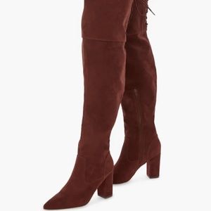 Aubriana Tie Over-The-Knee Boot | Chicory Coffee | 7.5